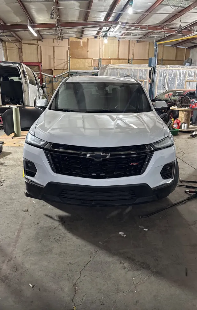 White suv — collision after — Stop N Go auto body & paint, Stone Mountain GA