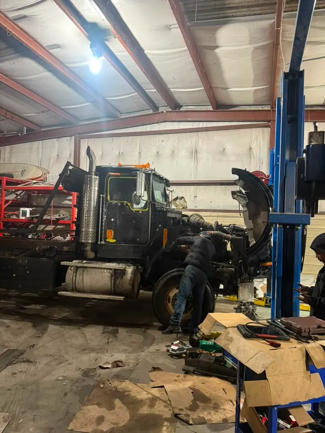 Black truck — other progress — Stop N Go auto body & paint, Stone Mountain GA