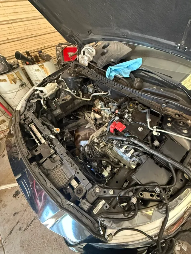 Black sedan — other progress — Stop N Go auto body & paint, Stone Mountain GA